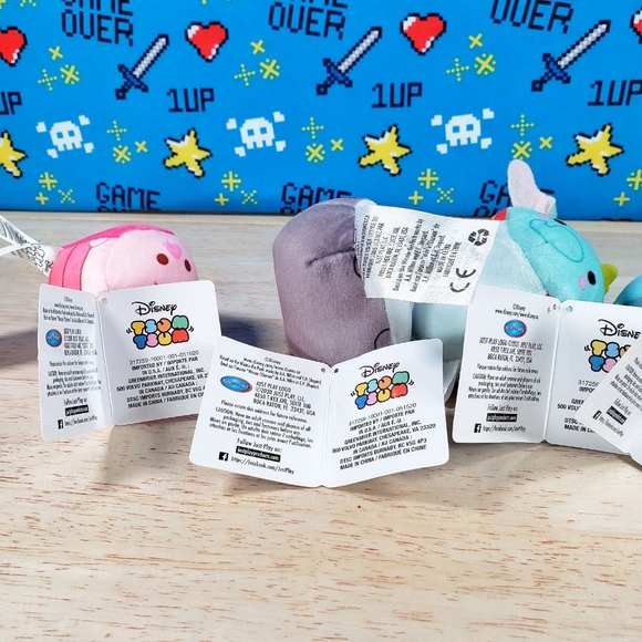Disney Tsum Tsum Mini Plush Lot includes Stitch Tigger Eeyore Piglet & Dumbo - Picture 7 of 8
